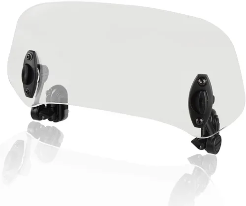 Vista 4 de Extensión universal para parabrisas de motocicleta, alerón ajustable, deflector de parabrisas para motocicleta, enduro, supermoto, scooter, UTV ATV