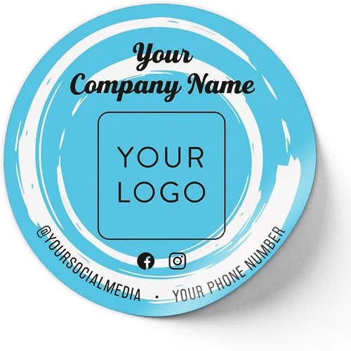 Vista 70 de Calcomanías de vinilo personalizadas con tu imagen, texto, diseño y logotipo. Etiquetas comerciales personalizadas impermeables para embalaje