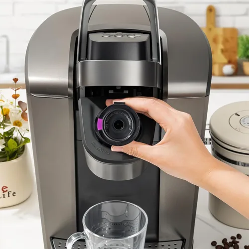 Vista 6 de Paquete de 4 tazas K reutilizables para cafeteras Keurig 2.0 y 1.0, cápsulas de café recargables universales compatibles con Keurig K-Mini, Duo