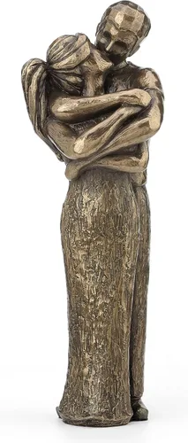 Vista 7 de JFSM INC. Escultura de amantes almas gemelas besándose - Perfecta para bodas