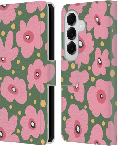 Vista 127 de Head Case Designs Officially Licensed Ninola Ditsy Flowers Yellow Nature Bold Leather Wallet Case Compatible with Samsung Galaxy A07 4G