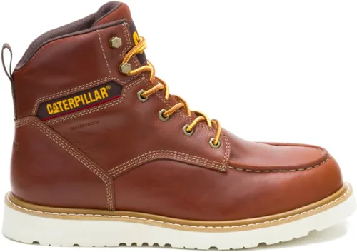Vista 6 de CAT Botas impermeables de cuña con puntera de acero para hombre Reclaimer, Sudan marrón