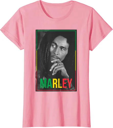 Vista 15 de Camiseta blanca oficial de Bob Marley Photo S Negro