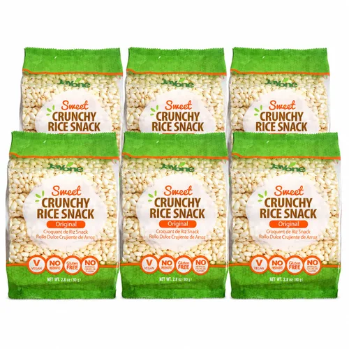 Vista 8 de Jayone Bocadillo de arroz crujiente, miel y canela, 2.82 onzas (paquete de 6)