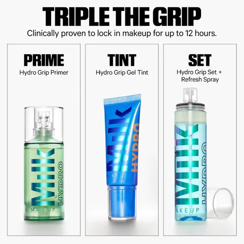 Vista 10 de Milk Makeup Hydro Grip Tinte de Piel en Gel Hidratante – Cobertura Ligera Edificable de 12 Horas con Ácido Hialurónico para un Acabado Natural