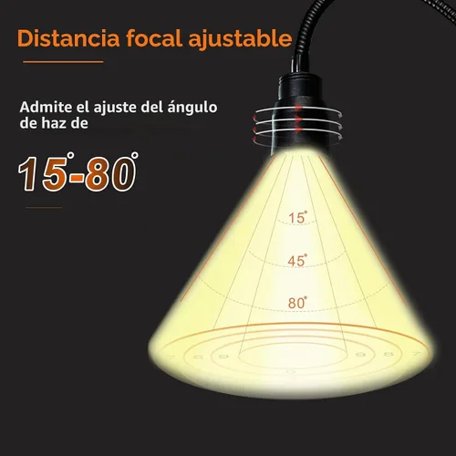 Vista 2 de YMCRLUX Luces de lectura LED con zoom para cabecera de cama, lámpara de foco con clip para escritorio, cama de dormitorio, luz de libro