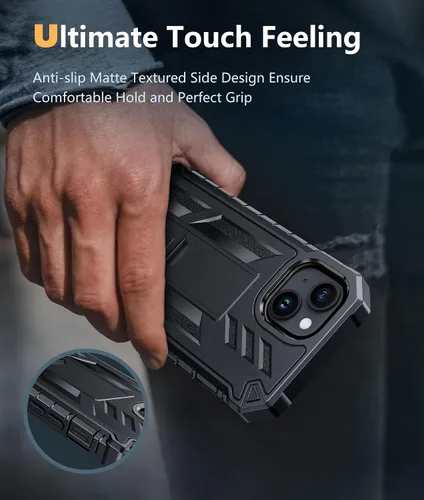 Vista 7 de FNTCASE Funda para iPhone 15: funda para iPhone 13, 14 y 16e, de grado militar, protección rígida a prueba de golpes, funda protectora rígida
