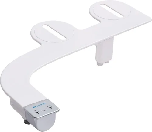Vista 2 de Brondell Fresh Spa FSA-25 - Accesorio de bidé ajustable para asientos de inodoro con boquilla única ajustable, control de brazo lateral, perfil
