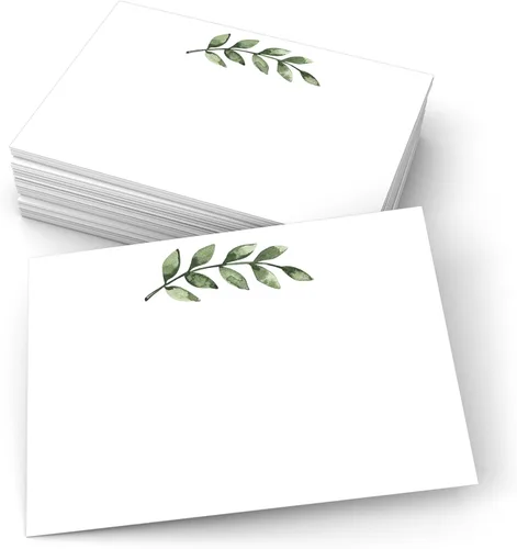 Vista 11 de 321Done Tarjetas verdes en blanco, papel kraft de 4 x 6, juego de 50 – fabricadas en los Estados Unidos, cartulina gruesa, ideal para saludos
