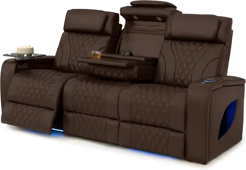 Vista 10 de Seatcraft Armada LT - Sofá de cine en casa con mesa plegable Negro