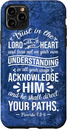 Vista 13 de Trust in Lord with All Your Heart Proverbio 3:5-6 - Carcasa cristiana para iPhone 17