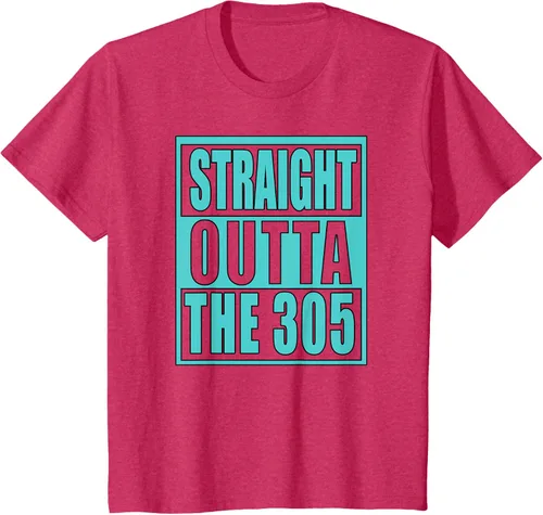 Vista 27 de Miami Straight Outta The 305 Funny South Florida Fan - Camiseta