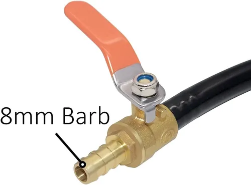Vista 3 de Beduan Kit de ensamblaje de drenaje de tanque extendido con empuje de codo NPT de 1/4 "para conectar el accesorio Tubo de nailon de 20 pulgadas