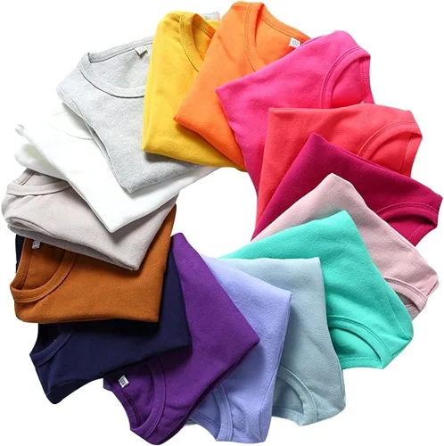 Vista 4 de KISBINI Camiseta unisex de manga larga de algodón para niñas