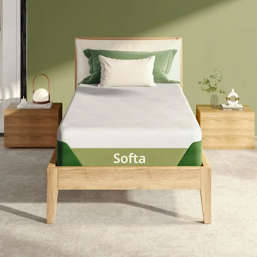Vista 20 de Softa - Colchón de espuma viscoelástica de gel refrigerante doble, 6