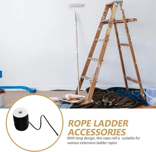 Vista 6 de Escalera 1 rollo de cuerda reemplazable de extensión de escalera Accesorios de extensión de repuesto para accesorios telescópicos de polipropileno