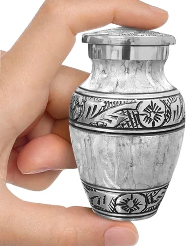 Vista 9 de Urna Negra de Acuarela para Cenizas de Adulto Masculino – Grandes Urnas de Cremación para Cenizas Humanas – Urna Funeraria Conmemorativa