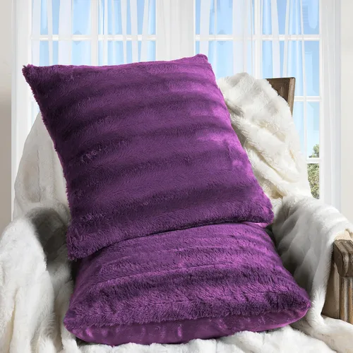 Vista 11 de Cheer Collection Almohadas Decorativas de Piel Sintética - Almohadas Decorativas para Sofá, Almohadas Decorativas para Cama, Almohadas de Acento