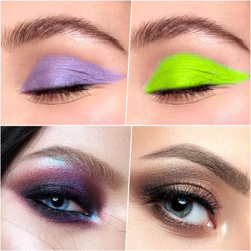 Vista 2 de Profusion Cosmetics Paleta de sombras de ojos de 21 tonos con pincel, mate mezclable, brillante y tonos metálicos en tonos neutros llamativos