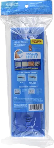 Vista 6 de Mr. Clean Magic Eraser Extra Power - Cabezal de recambio para mopa de piso, color blanco y azul