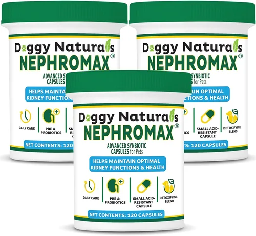 Vista 10 de NEPHROMAX™ Cápsulas Synbiotic para soporte renal para perros y gatos – 36 mil millones de CFU avanzada de próxima generación de mezcla