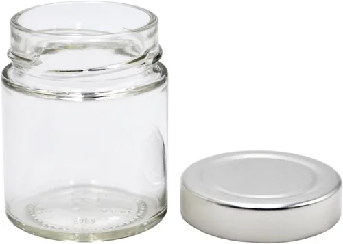 Vista 2 de U-Pack 12 botellas de especias de vidrio de 5 onzas con tapas de metal plateado U-Pack