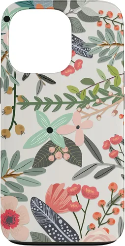 Vista 10 de Cute Colorful Garden Botanical Floral Pattern Case for iPhone 17