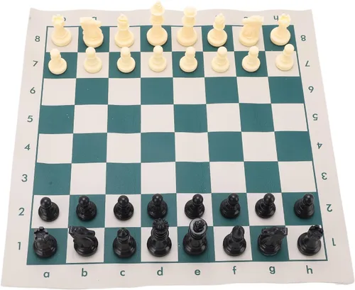 Vista 5 de Generic PVC Portable Chess Travel Portable Folding Chess Sets for Indooroutdoor Play Relaxation
