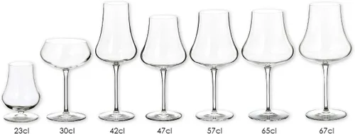 Vista 3 de Luigi Bormioli Tentazioni - Juego de 6 copas de vino (7.75 onzas)