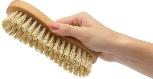 Vista 4 de KONEX Cepillo de Mano de Limpieza Utilitario Económico de Fibra de Nylon Cepillo de Fregar Manual de Servicio Pesado con Cerdas Rígidas Cuerpo