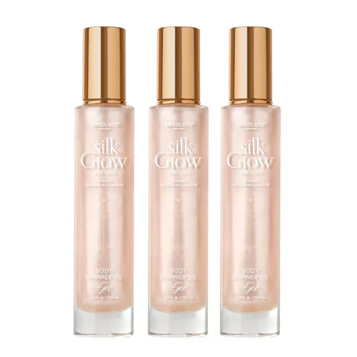 Vista 7 de Absolute New York - Silk Glow Shimmer Mist Glow, radiante, brillo para cuerpo, cara y cabello, manteca de karité, aceite de coco, vitamina E