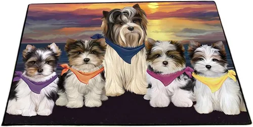 Vista 14 de Doggie of the Day Biewer Dogs Floor Mat - 4th of July Independence Day - Best Dog Doormat - Protector Decor - Unique Portrait Art - Premium Quality