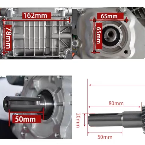 Vista 5 de Motor de Gasolina, Motor de Go Kart de 4 Tiempos 6.5 HP, Motor de Gasolina de Un Cilindro Refrigerado por Aire para Honda GX160 OHV Arranque Manual