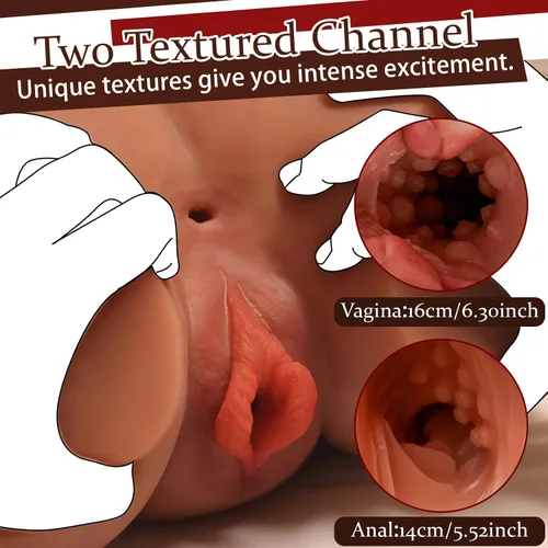 Vista 3 de Muñeca sexual BBW de 20.5 libras para hombres, muñeca sexual femenina AUSLOVE Torso con grandes tetas grandes, culo grande, juguete sexual realista
