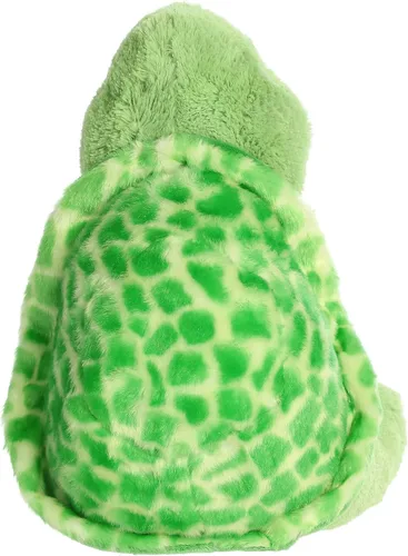 Vista 4 de Aurora® Peluche de tortuga de peluche – Comodidad acogedora – Acurruces sin fin – Verde 14 pulgadas