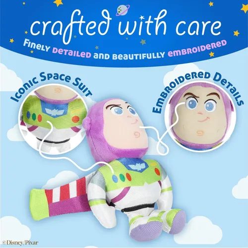 Vista 3 de Disney Baby Toy Story Juguetes para niños Buzz Lightyear Muñeco de 8 Pulgadas de Peluche Suave, Disney Pixar Peluches para Niños, Juguetes Disney