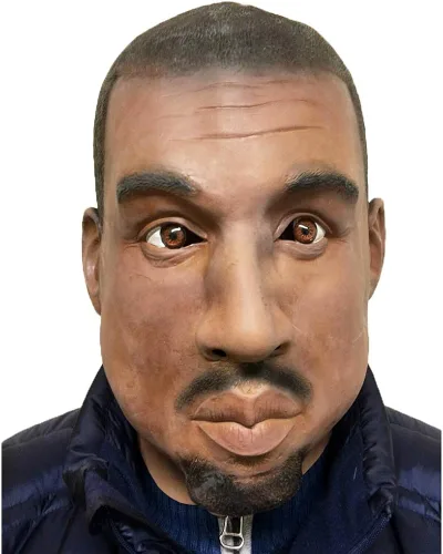 Vista 5 de HENGYUTOYMASK Máscara realista de látex para hombre negro, máscara de goma para Halloween, fiesta de disfraces