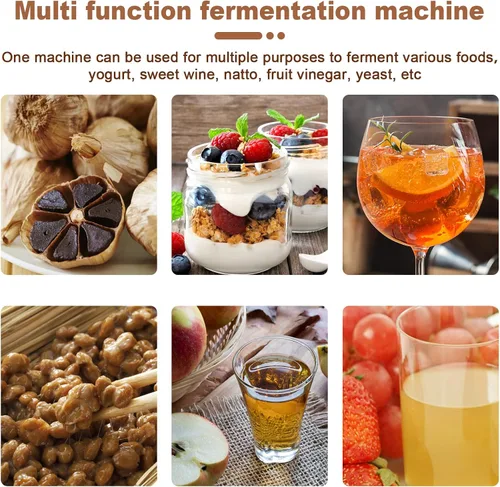 Vista 6 de Fermentador de ajo negro Caja de fermento inteligente automática 6L Fermentación rápida de 7 días Ajo negro Arroz dulce Fabricante de vino Natto