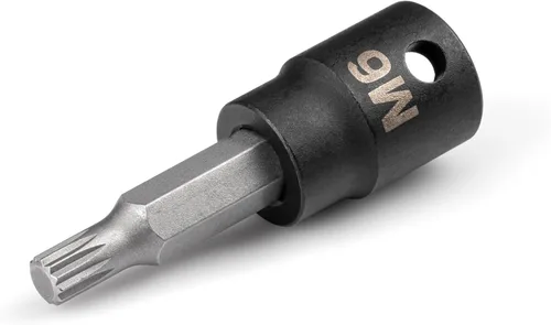 Vista 10 de TEKTON Zócalo de impacto de 3/8 pulgadas x M4 Triple Square Bit SIB18204