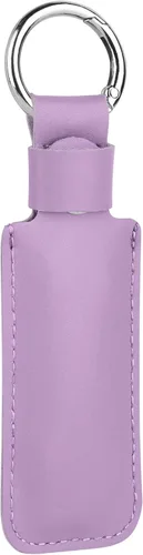 Vista 8 de Estuche de cuero de microfibra para unidad flash USB - Funda protectora antipérdida con llavero, estuche de almacenamiento portátil pequeño