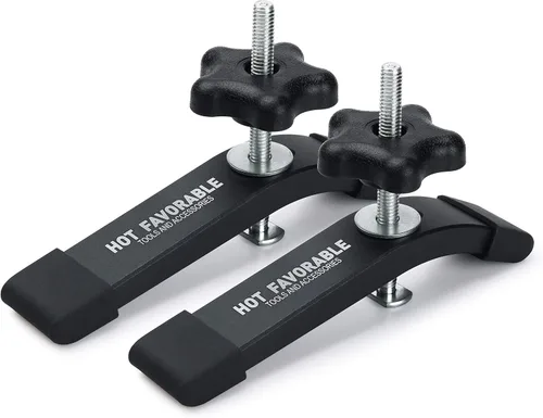 Vista 9 de Kit de intersección de aluminio T-Track de 3 pulgadas – Perfil de doble corte universal con agujeros de montaje preperforados -Carpintería