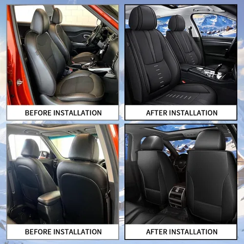 Vista 7 de IKABEVEM Fundas de Asientos de Coche Compatibles con Chevy/Chevrolet Silverado 2007-2025 2026 Juego Completo de Fundas de Asientos Transpirables
