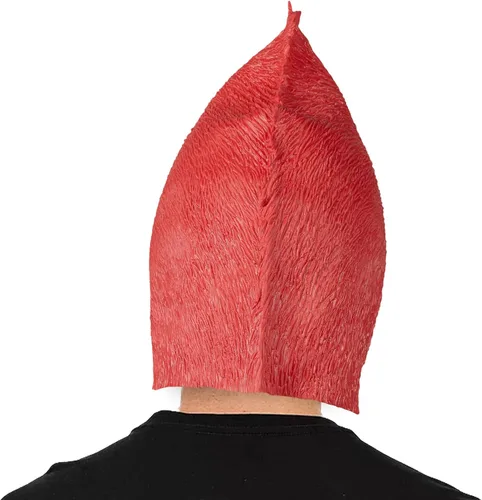 Vista 3 de Janiyfo Máscara de látex de zorro ártico de Halloween, máscara de animal de cabeza completa