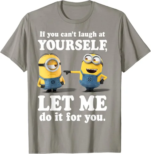 Vista 33 de Camiseta gráfica de Minions de Mi villano favorito: Ríete de ti mismo Negro