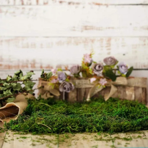 Vista 5 de Musgo falso para manualidades, musgo verde artificial para plantas en macetas para decoración de centros de mesa (3.5 onzas)