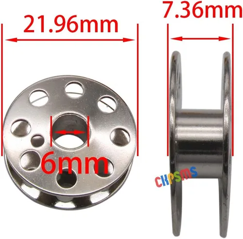 Vista 3 de CKPSMS -10 BOBBINS #45785 compatibles con Singer Featherweight 221,222,222-1,301,301A (BOBBINS 10PCS)