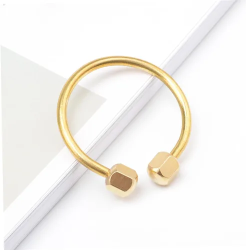 Vista 5 de Levemolo Llavero de automóvil, 1 llavero dorado de latón, llavero simple, unisex, dorado, universal, organizador para hombres y mujeres, llavero