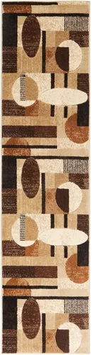 Vista 14 de Home Dynamix Tribeca Jasmine - Alfombra de área geométrica contemporánea, marrón/rojo, 6 pies 7 pulgadas x 9 pies 10 pulgadas