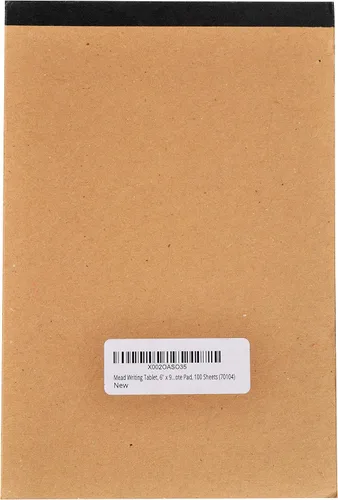 Vista 3 de Mead bloc tablero de escritura, 6 x 9 pulgadas (70104), gris