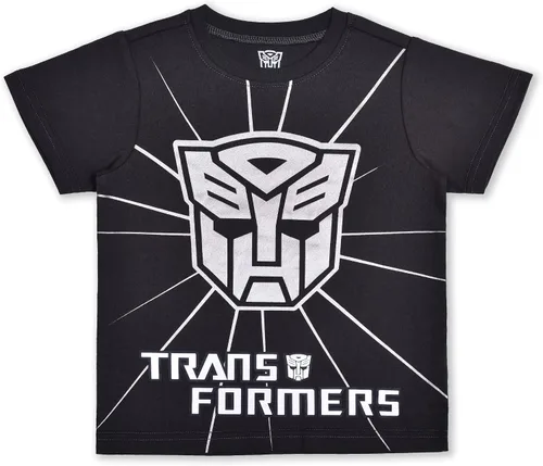 Vista 4 de Transformers Bumblebee and Optimus Prime Boys 4 Pack T-Shirts for Little Kids - BlueYellowBlackRed